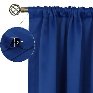 Lussuose <span class=keywords><strong>tende</strong></span> oscuranti <span class=keywords><strong>rosso</strong></span> <span class=keywords><strong>bordeaux</strong></span> termoisolanti riduzione del rumore con tascabili tascabili per camera da letto - Product Image 3