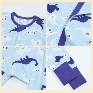Vente chaude qualité nouveau-né <span class=keywords><strong>naissance</strong></span> bébé pyjamas à manches longues confortable bébé et enfant en bas âge Onesie nouveau-né bébé barboteuses - Product Image 3