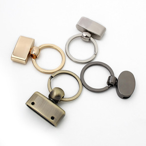Accessori per borsa artigianale all'ingrosso con Logo portachiavi con supporto per cintura con fibbia a campana in pelle artigianale in metallo portachiavi - Product Image 2