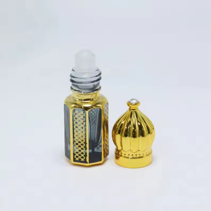 Wholesale Custom 2ml 3ml 5ml 10ml Empty Attar <b>Oil</b> Perfume Glass <b>Bottles</b> with Plastic Screw Cap Screen Printing - Product Image 2