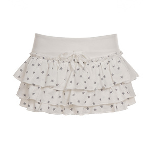 Minifalda Casual Transpirable con Cintura Baja y Cordón Ajustable, con Pantalones Cortos Integrados, Estampado de Estrellas, Diseño Colorblock y Estilo de Pastel para Adolescentes - Product Image 6