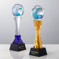 Хрустальный наградной кубок Honor of Crystal: индивидуальный дизайн, стеклянная чаша, наградная плакетка, кристальный трофей на заказ
