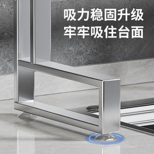 ชั้นวางจานสแตนเลสแบบปรับได้ ที่คว่ำจานสำหรับวางบนเคาน์เตอร์ครัว ดีไซน์ทรงสี่เหลี่ยม ขนาด L - Product Image 2