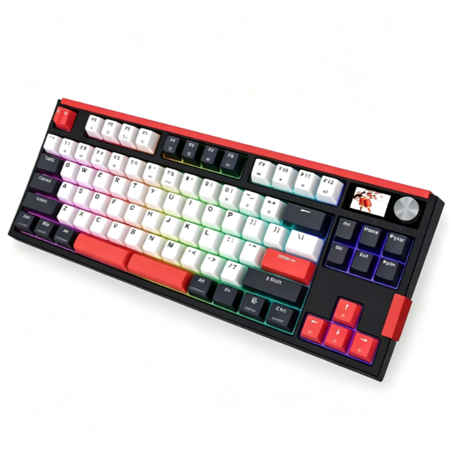 GK87pro Youth Version 87-Key TKL RGB Backlit Mechanical Keyboard USB-C 3600mAh Battery Programmable Keys Multi-Mode Switch