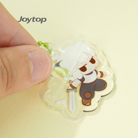 Joytop 103436 Porte-cartes personnalisé en gros, étui pour carte d'identité, pochette pour carte, porte-badge transparent en plastique PP, porte-notes avec cordon