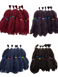 Vente en gros nobles 12 pouces torsion crépue meilleure qualité nobles or crépus afro crépus en vrac faisceaux meche 20 brins/paquet crochet tresse - Product Image 2