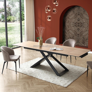 Jeawell 4 6 sièges meubles <span class=keywords><strong>de</strong></span> maison restaurant salle à manger extension ensembles <span class=keywords><strong>de</strong></span> <span class=keywords><strong>table</strong></span> à manger lumière nordique luxe dessus en marbre <span class=keywords><strong>table</strong></span> à manger - Product Image 1