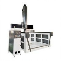 Machine de fraisage CNC 5 axes, moteur de broche 3,5-7,5 kW, table de travail 1300x2500 mm, système de contrôle Mach3, routeur CNC 3D, découpe de mousse EVA