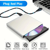 USB 2.0 ince taşınabilir harici CD-RW sürücü DVD-RW brülör oyuncu Laptop için Windows 7/8 harici CD DVD sürücü dizüstü bilgisayar masaüstü