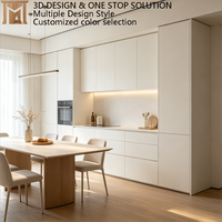 Aparador Nórdico Moderno de Madera Maciza con Acabado Brillante, Tapa de Mármol, Gran Capacidad, Ecológico, con Estantes Ajustables, de Madera de Nogal