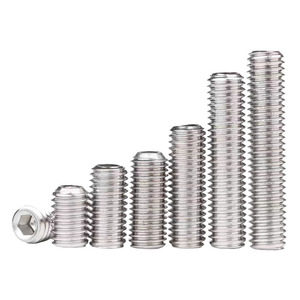 304 Stainless Steel Hex Socket Head Cap Screw M3 M4 M5 M6 Metric DIN913 Grade A Standard Thread Construction Industry - Product Image 1