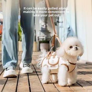 Nouveau porte-animaux portable pour chat et petit chien : respirant, portable, avec bandoulière et sangle d'épaule, un accessoire polyvalent et multifonctionnel. - Product Image 4