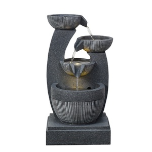 3-Tiered En Herbe Terme Fontaine D'eau Extérieure - Product Image 5