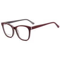 Monture de lunettes classique œil-de-chat Elan Optical RD26072 en acétate pour femme, monture complète, écologique, sans peinture – Grande Vente