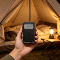 Radio Bertenaga Baterai dengan Sertifikasi CE, Kustomisasi OEM, Headphone AM/FM Pribadi, Soket Jack Terbuat dari Bahan ABS