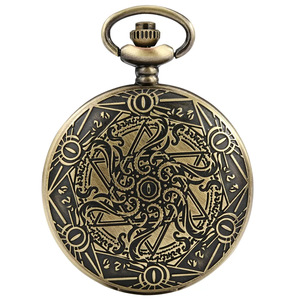 Libang นาฬิกาควอทซ์เคลื่อนที่แบบพกพา, นาฬิกาครึ่งนักล่าจี้ตา <span class=keywords><strong>cthulhu</strong></span> โบราณชายหญิงคู่รักสัญลักษณ์ในตำนาน - Product Image 3