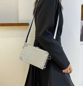 2023 borse a tracolla da donna all'ingrosso in fabbrica custodia rigida con lucchetto <span class=keywords><strong>messenger</strong></span>, mini custodia a tracolla da donna in pelle PU di nuovo design - Product Image 6