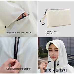 Nuevo ligero Universal para Poncho japonés Corea del Sur Europeo Americano moda hombres mujeres impermeable para exteriores impermeable - Product Image 4