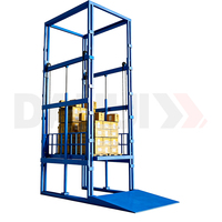 Ascenseur de fret industriel hydraulique, hauteur 3m-8m, avec garde-corps fermé, colonne personnalisée, élévateur de marchandises pour la fabrication