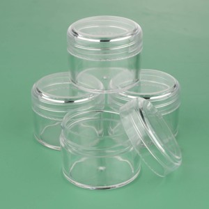 6 uds plástico vacío redondo 20g tarro transparente 0,66 oz uñas brillo bote contenedor para recarga cosméticos embalaje botella caja de almacenamiento - Product Image 4