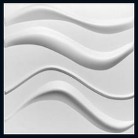 Panneau mural PVC 3D moderne 30x30cm, imperméable, ignifuge, gaufré, facile à installer pour hall, chambre et divertissement - Exposition de mars 2026