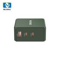 Cargador Rápido NIUBAILE 100W EU/US USB PD QC3.0, 1 Puerto USB + 2 Puertos Tipo-C, Material ABS Ecológico para Auriculares y Teléfonos Móviles