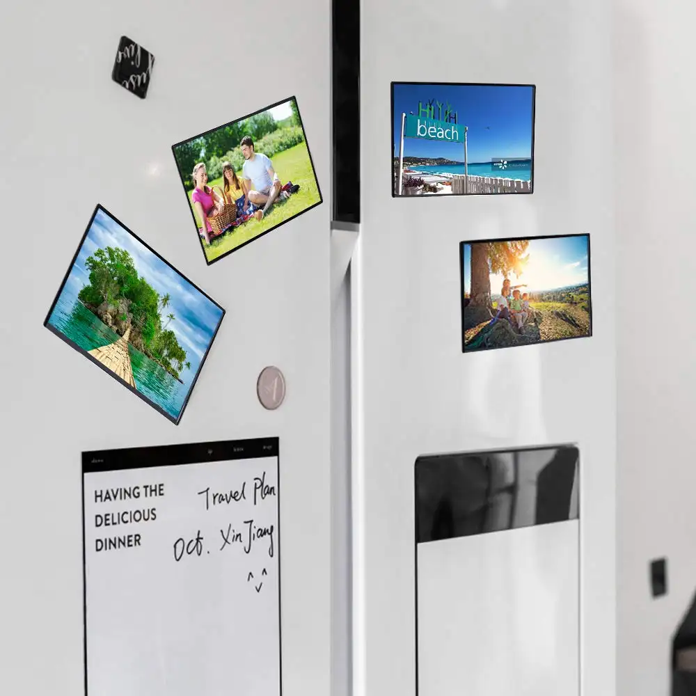 New Wholesale Custom Magnetic Fridge Photo Magnet Frames For Decoration