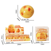 Super populaire 100+ stijlen knapperige speelgoed boter kaas voedsel fruit groente squishy fidget speelgoed zacht knijpbaar stress verlichtend blind box