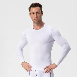 Men's tight training PRO sports fitness running long sleeve sweat quick drying clothes long sleeve shirt T-shirt clothes