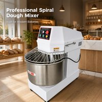 Mélangeur Pétrisseur Commercial Automatique Robuste Électrique sur Pied avec Bol en Acier Inoxydable pour Boulangerie