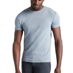 เสื้อยืดแขนสั้นพิมพ์ลายตามสั่งสำหรับผู้ชาย คอลเลคชั่นใหม่ปี 2020 ผลิตจากผ้าผสมใยไผ่และฝ้ายออร์แกนิค เสื้อยืดเรียบ - Product Image 1