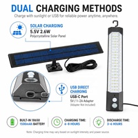 Nouvelle conception, 5 m de long, 158 LED, ABS PC, capteur de mouvement solaire pour le camping, lampe de poche pour armoire, lumière murale à induction