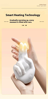 Handmassagegerät Großhandel Realistischer Finger-Bewegungs-Klitoris-Stimulator mit Heizfunktion Flexibler Handvibrator