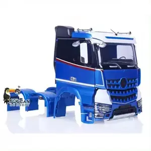 TOUCAN RC HOBBY DIY Ensemble de carrosserie de cabine en plastique peint personnalisé pour jouets 1/14 6x6 Tracteur Camion 6X4 Modèle de véhicule