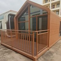 Maison de luxe préfabriquée en acier, capsule spatiale triangulaire, chalet, villa de luxe préfabriquée, appartement, salon, salle de bain