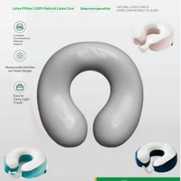 Oreiller de voyage cervical en latex naturel thaïlandais personnalisé en forme de U, modèle 965478, pour avion et sorties, Qingdao Laixi Drop