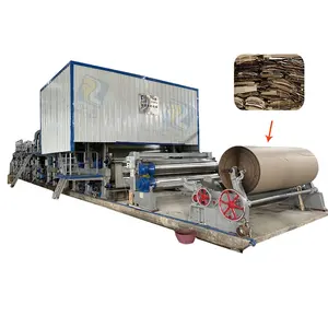 recycle paper mill machinery of 20 ton per day fourdrinier kraft testliner paper mother roll making machine production line