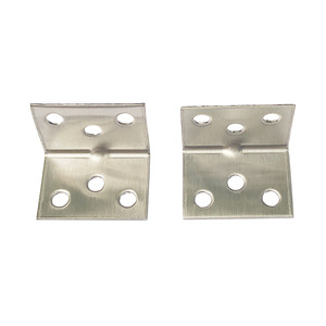 Support d'angle en acier inoxydable Hanweisong en forme de L 35x26x26mm, connecteur de quincaillerie pour étagère et mobilier - Product Image 1