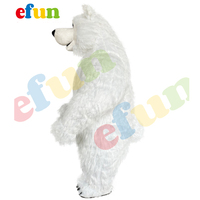 Mascotte d'ours blanc gonflable personnalisé professionnel Efun Costume gonflable pour adultes Robe de personnage pour la fête