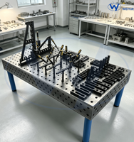 Table de soudage 3D robuste 1000x800mm |   Plateforme de fixation modulaire avec trous de 16 mm/28 mm pour la réparation et la fabrication d'équipements