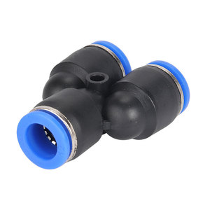 Connecteur pneumatique bleu PY4, connecteur en Y, connecteur rapide ; PY6/8/10/12/16 Raccord pneumatique rapide - Product Image 1