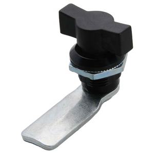 Chiusura a Linguetta MS715-2 Lida in Lega di Zinco/PA, Nero Opaco/Cromo Lucido, con <span class=keywords><strong>Molla</strong></span> per Pannelli Elettrici - Product Image 1