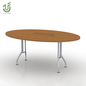 IULTRA Gran 16 pies Diseño moderno Negro Rectangular <span class=keywords><strong>Mesa</strong></span> <span class=keywords><strong>de</strong></span> <span class=keywords><strong>juntas</strong></span> MDF Muebles <span class=keywords><strong>de</strong></span> oficina para 14 <span class=keywords><strong>personas</strong></span> para hoteles y escuelas - Product Image 2