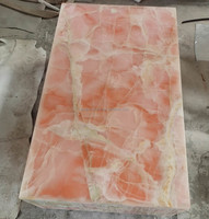 Socle en Onyx Rose Personnalisé Meubles en Marbre Table Basse en Marbre pour Décor de Salon Socle en Marbre Table d'Appoint en Onyx