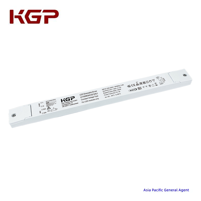 KGP Waterproof 30W-250W 24V DALI Slim Constant Voltage LED Driver for LED Lighting