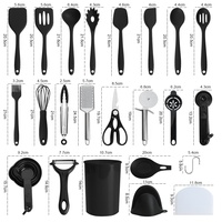 Mini-ustensiles de cuisine en silicone, accessoires et gadgets, ensemble d'ustensiles de cuisine en silicone, ensemble d'ustensiles de cuisson en silicone