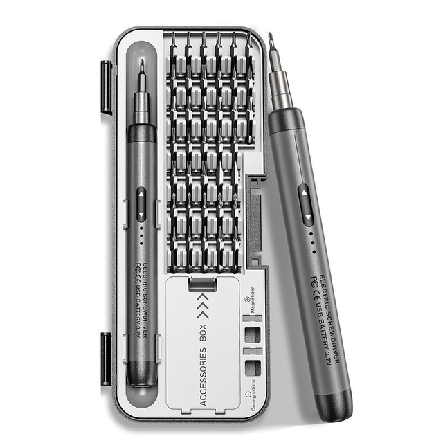 Portable Multifunction Precision Electric Screwdriver Kit 45 in 1 Screwdriver Bit DIY Tool Kit for Repair