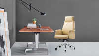 Chaise de bureau ergonomique à dossier haut, siège de patron en cuir véritable, confortable, de haute qualité