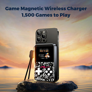 Cargador Inalámbrico Magnético 3 en 1, Banco de Energía Multifuncional con Pantalla LED de 5000 mAh, Consola de Juegos, <span class=keywords><strong>Carga</strong></span> Rápida PD de 20 W - Product Image 5