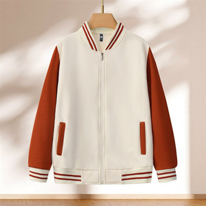 เสื้อแจ็คเก็ตเบสบอลแขนยาวผ้าฝ้ายหนาชุดทำงานสำหรับพนักงานร้านอาหารบาร์ - Product Image 1